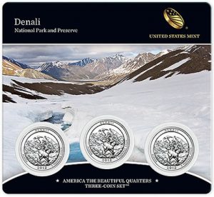 2012 Denali National Park Quarters Three-Coin Set